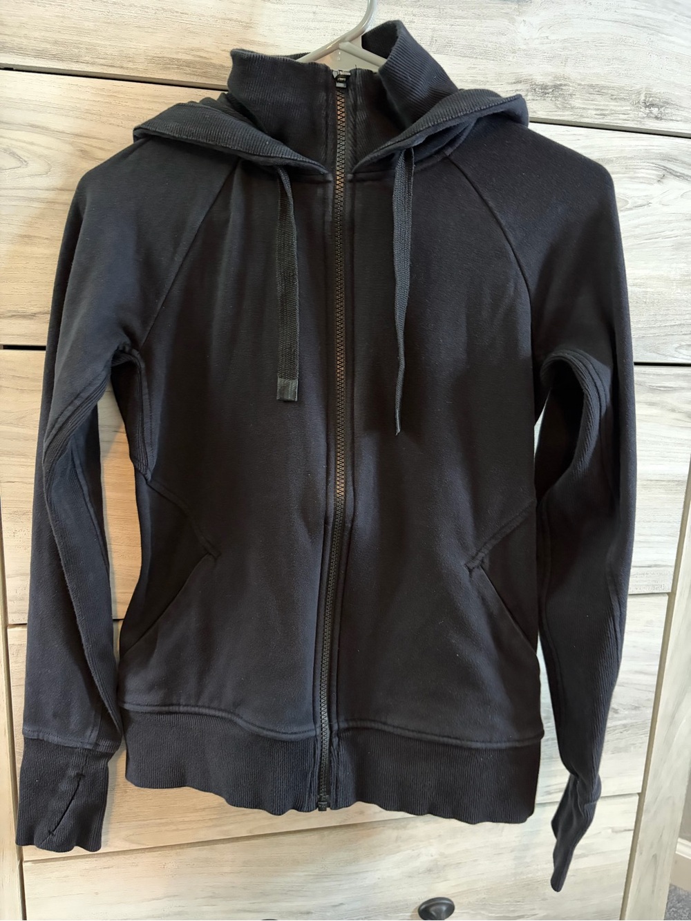 Athleta Black Zip-Up Hoodie XS